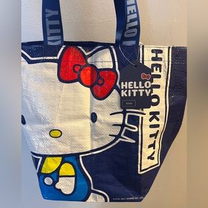 HELLO KITTY Reusable Shopping Bag SANRIO Eco Foldable Tote Picnic Travel Woven M